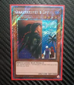 Yugioh Gravekeeper's Spy RA03-EN121 1st Platinum Secret Rare NM - Image 1