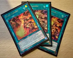 Yu-Gi-Oh! 3x Blaze Cannon LED7-EN005 Rare Unlimited Edition Playset - Image 1