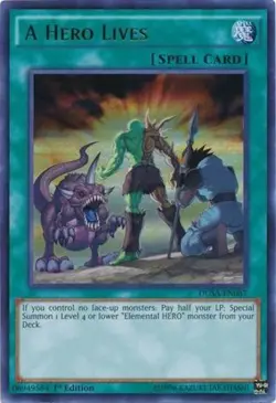 Yugioh! LP A Hero Lives - DUSA-EN087 - Ultra Rare - 1st Edition Lightly Played, - Image 1