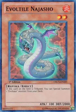 Yugioh! LP Evoltile Najasho - ORCS-EN083 - Super Rare - 1st Edition Lightly Play - Image 1