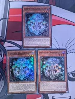 YuGiOh! Labrynth Chandraglier OP24-EN006 Super Rare x 3 PLAYSET - Image 1