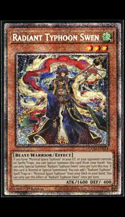 Yu-Gi-Oh! Radiant Typhoon Swen DOOD-EN014 Starlight Rare 1st Ed English - Image 1