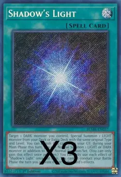 3X Yugioh Shadow's Light BLMR-EN037 Secret Rare 1st Edition NM - Image 1