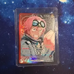 Bandai One Piece CCG Koby OP07-001 Leader Alt Art Foil English OP07 - Image 1