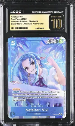One Piece Nefeltari Vivi Alt Art SR EB03-024 English CGC 10 PRISTINE WAIFU - Image 1