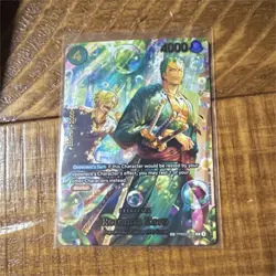 Bandai One Piece CCG Roronoa Zoro PRB02-006 Super Rare 4000 Power Blocker Card - Image 1
