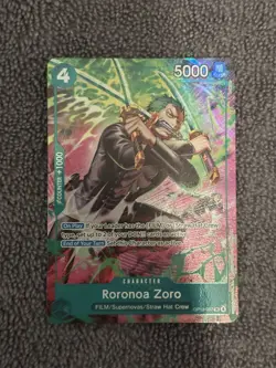 Roronoa Zoro (OP13-037) TR Treasure Rare Adventure on Kami's Island (OP15-EB04) - Image 1