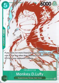 Monkey.D.Luffy 3rd Anniversary Treasure Campaign Pack One Piece OP07-033 TCG - Image 1