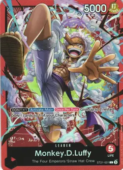 Monkey.D.Luffy (001) ST21-001 Leader Starter Deck EX: Gear 5 One Piece Foil - Image 1