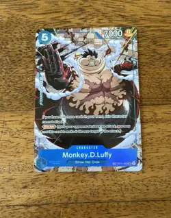 Monkey D Luffy OP11-058 OP13 Treasure Rare One Piece Card English Carrying On - Image 1
