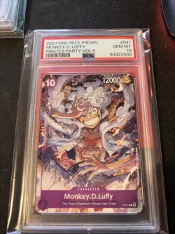PSA 10 Monkey.D.Luffy (041) P-041 One Piece Promotion Cards Pirates Party Gear 5 - Image 1