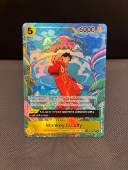 One Piece Monkey D. Luffy Op07-109 (TR) Treasure Rare Two Legends NM - Image 1