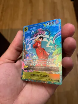 One Piece Monkey D. Luffy Op07-109 (TR) Treasure Rare Two Legends NM - Image 4