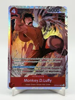 Monkey.D.Luffy OP16-015 Super Rare The Time of Battle One Piece Foil Near Mint - Image 1