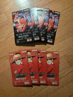 One Piece Op13 and OP16 (8-Pack Combo) Sleeved Booster Packs New Sealed Lot Of 8 - Image 1