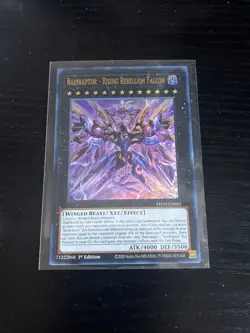 Raidraptor - Rising Rebellion Falcon PHNI-EN045 - Ultra Rare - Yu-Gi-Oh! TCG NM - Image 1