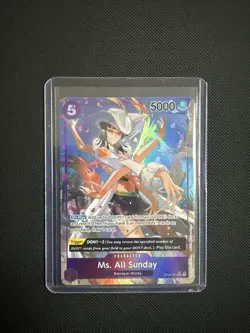 Ms. All Sunday OP04-064 Alt Art Holo Kingdoms of Intrigue One Piece TCG NM 463 - Image 1