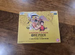 One Piece TCG OP-04 Kingdoms of Intrigue Booster Box New Sealed English - Image 1