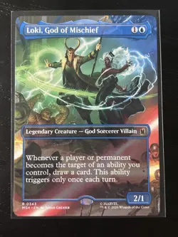 MTG Loki, God of Mischief (Borderless) Marvel Super Heroes Regular #343 - Image 1