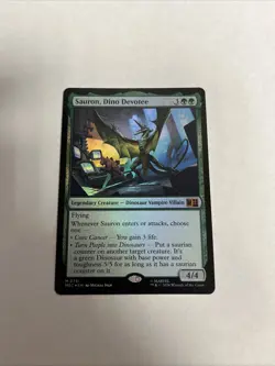 Sauron Dino Devotee Foil Superhero’s Card #0731 MTG LP - Image 1