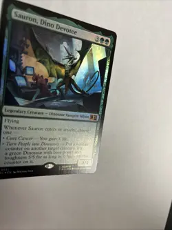 Sauron Dino Devotee Foil Superhero’s Card #0731 MTG LP - Image 2