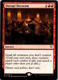 Disrupt Decorum 25 Rare Commander 2017 MTG Near Mint - Image 1