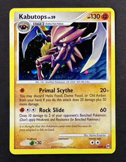 2009 Pokemon KABUTOPS Arceus Set COSMOS HOLO Foil Rare Platinum Card 4/99 SWIRL - Image 1