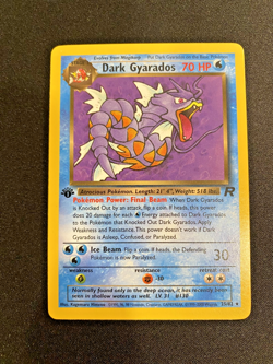 Dark Gyarados 25/82 Team Rocket 1st Edition Regular Lightly Played- Pokemon Card - Image 1
