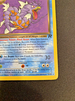 Dark Gyarados 25/82 Team Rocket 1st Edition Regular Lightly Played- Pokemon Card - Image 4