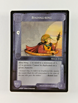 Binding Ring - Middle Earth CCG card (1997 ICE) MECCG Lidless Eye Resource LotR - Image 1