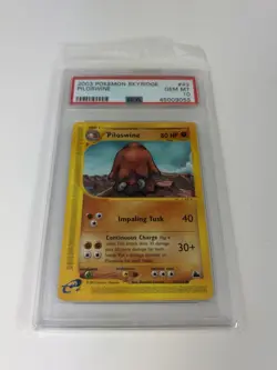 Pokemon Piloswine Skyridge #43 PSA 10 Gem Mint E-card Low Pop - Image 1