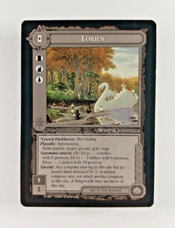 Lorien - Middle Earth CCG card (1997 ICE MECCG Against The Shadow ATS LotR - Image 1