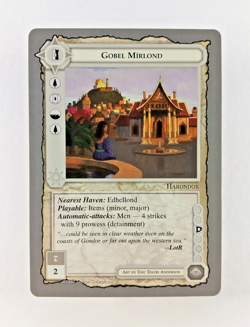 Gobel Mirlond - Middle Earth CCG card (1998 ICE MECCG Silver Grey Border Reprint - Image 1