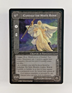 Gandalf the White Rider - Middle Earth CCG card (1997 ICE) Against The Shadow - Image 1