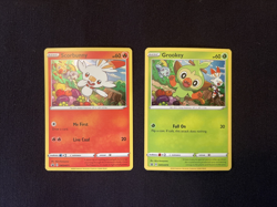 Set of 2 Scorbunny SWSH071 & Grookey SWSH070- Pokemon Promos Holo Cards NM - Image 1