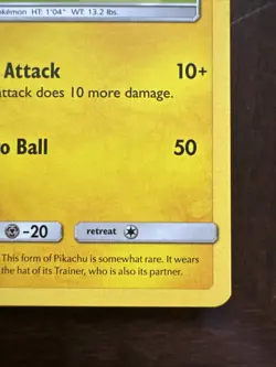 Pokemon 2017 Ash's Pikachu TCG Black Star Promo Card SM112 Alola (EX/LP) - Image 4