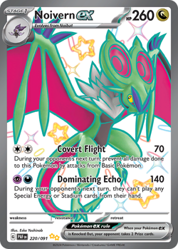 Noivern ex 220/091 Holo Paldean Fates Pokemon Card 2024 Near Mint - Image 1