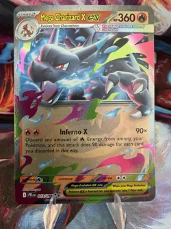 Mega Charizard X ex 013/094 Phantasmal Flames Double Rare Fire Pokemon Card NM - Image 1