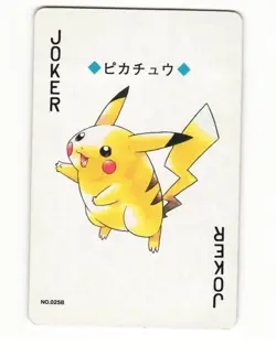 Pikachu No. 025 Joker 1999 Pokemon Poker Card Japanese LP - Image 1