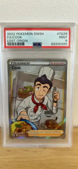 Cook TG25/TG30 PSA MINT 9 Graded Slab Lost Origin Trainer Gallery Pokemon Card - Image 1