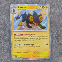 Luxray - 137/091 - Baby Shiny Rare - Paldean Fates - Pokemon Card - NM - Image 1