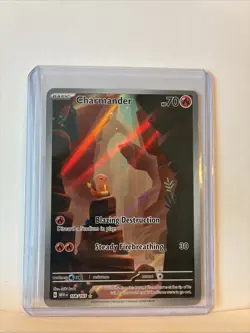 Pokemon TCG Charmander Scarlet Violet-151 Holo Illustration Rare Card 168/165 - Image 2