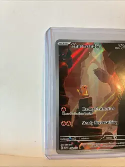 Pokemon TCG Charmander Scarlet Violet-151 Holo Illustration Rare Card 168/165 - Image 3
