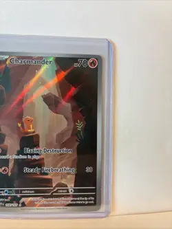 Pokemon TCG Charmander Scarlet Violet-151 Holo Illustration Rare Card 168/165 - Image 4