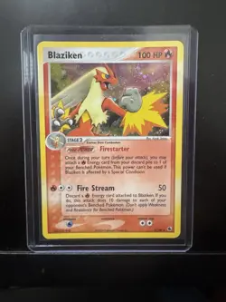 Pokemon TCG Blaziken EX Holo Rare Card Ruby and Sapphire 2003, 3/109 - Image 1
