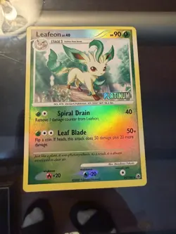 Pokemon Leafeon Card 24/100 Platinum Stamped Reverse Holo - Image 1