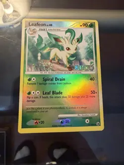Pokemon Leafeon Card 24/100 Platinum Stamped Reverse Holo - Image 2