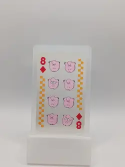 1998 POKEMON PIPIPI ADVENTURE PLAYING CARDS Clefairy 8 of Diamonds - Image 1
