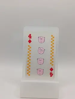 1998 POKEMON PIPIPI ADVENTURE PLAYING CARDS Clefairy 4 of Diamonds - Image 1