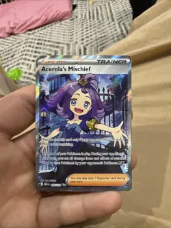 Pokemon Card Acerola's Mischief Ultra Rare ME01: Mega Evolution 165/132 - Image 1